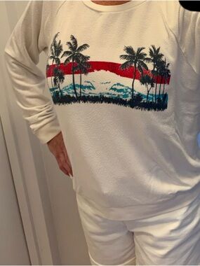 SOL ANGELES women’s Pullover with Tropical Graphic Sz Medium